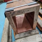 Коническое вырезание в медном крупногабарите